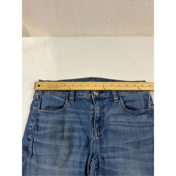 American Eagle jeggings size 8 long distressed - Picture 9 of 11